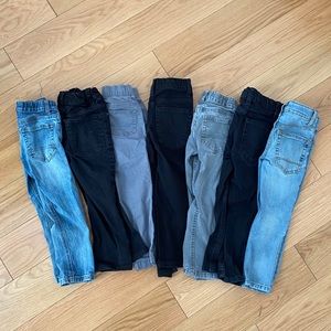 Bundle (7) Boys Cat & Jack Jeans - Size 4T